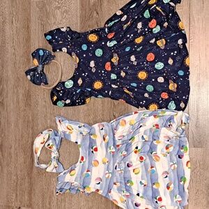 2T Bamboo Dress and headband bundle